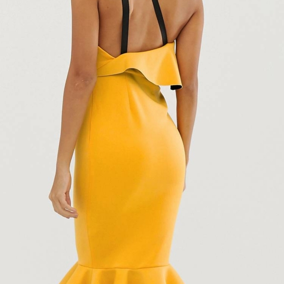 ASOS tangerine cocktail dress - Picture 2 of 3